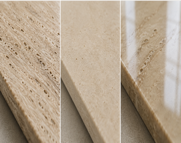 Brushed vs. Honed vs. Polished Travertine: Which Finish Is Best for Your Project?