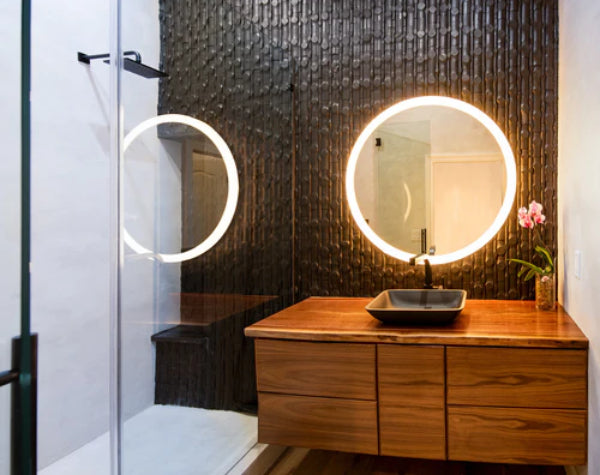 BATHROOM - PURE BLACK, BAMBOO DOT - HAVAIIANO