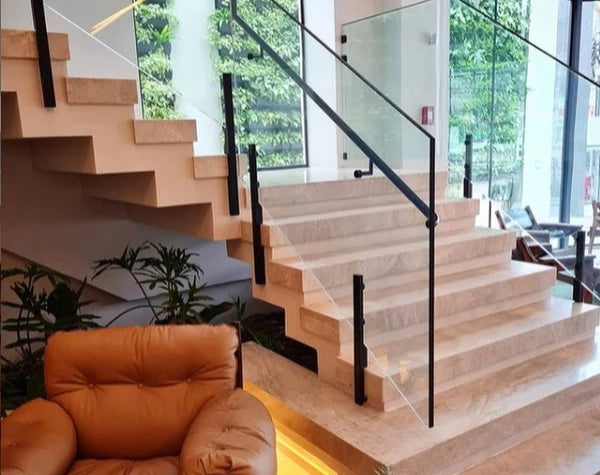 STAIR - PERLA VENATA QUARTZITE - SLAB