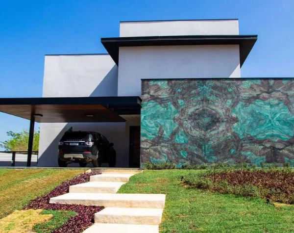 OUTDOOR PARADISE BLUE QUARTZITE POLISHED 2 CM THICK - SLAB