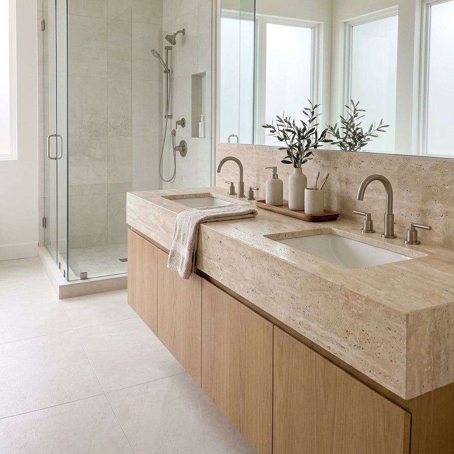 LAGUNA Travertine honed/filled 2cm thick - Slab