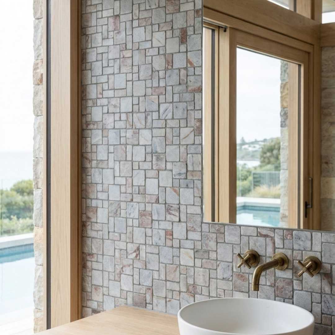 BIANCO VENUS MINI PATTERN, ROMAN MINI 12" x 12" - (1 SF/PC)