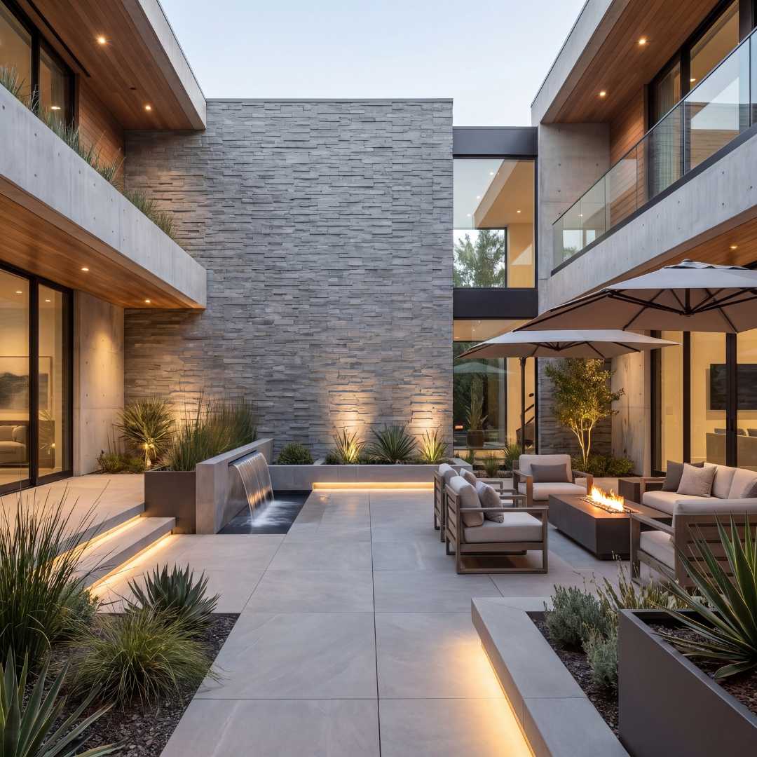 BLACK, STACKED LINEAR 3D, Cladding - Havai'iano