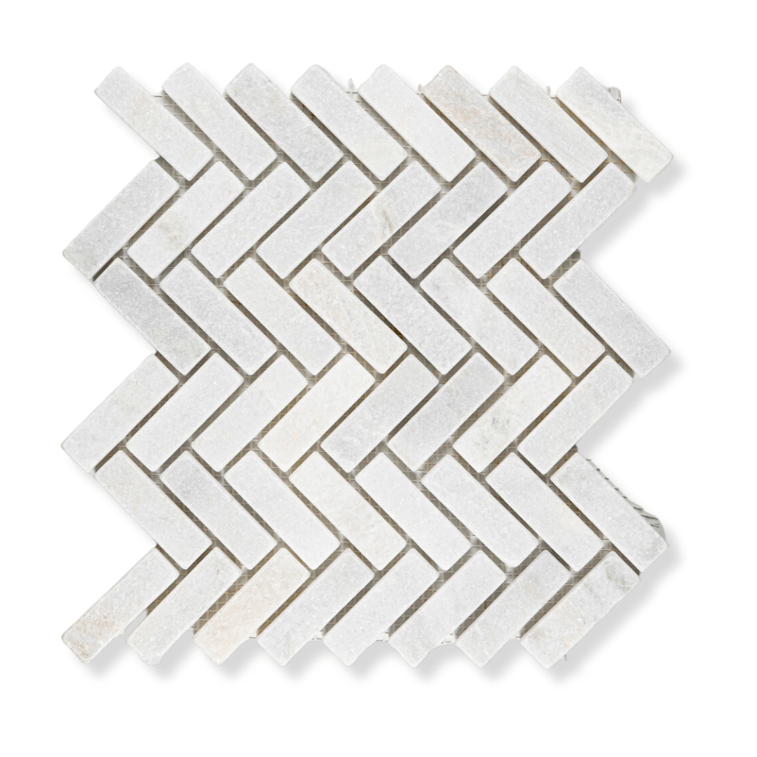 Glacier White Herringbone Havaiiano - Rocks in Stock