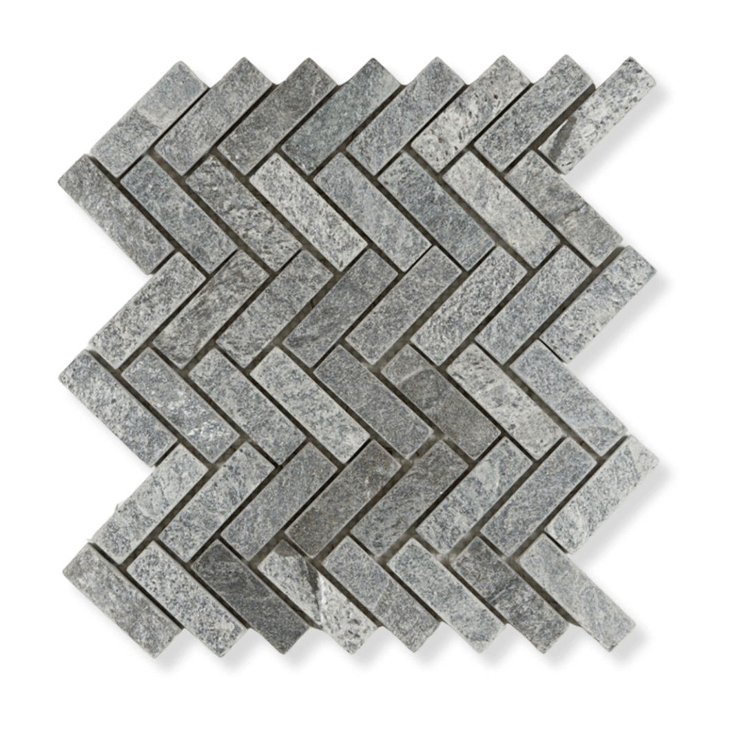 Silver Herringbone Havaiiano - Rocks in Stock