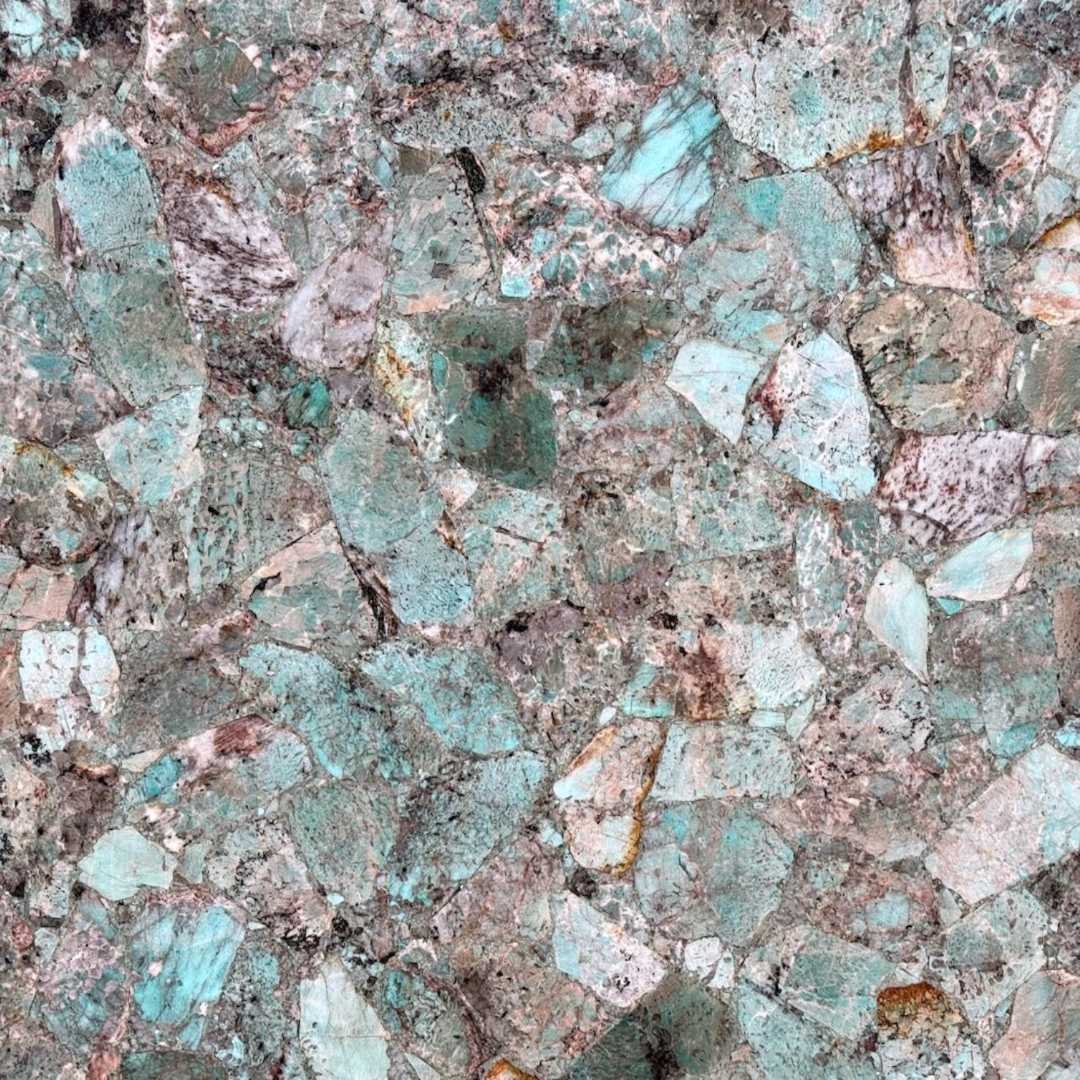 AMAZONITE Quartzite polished 2cm thick - Slab