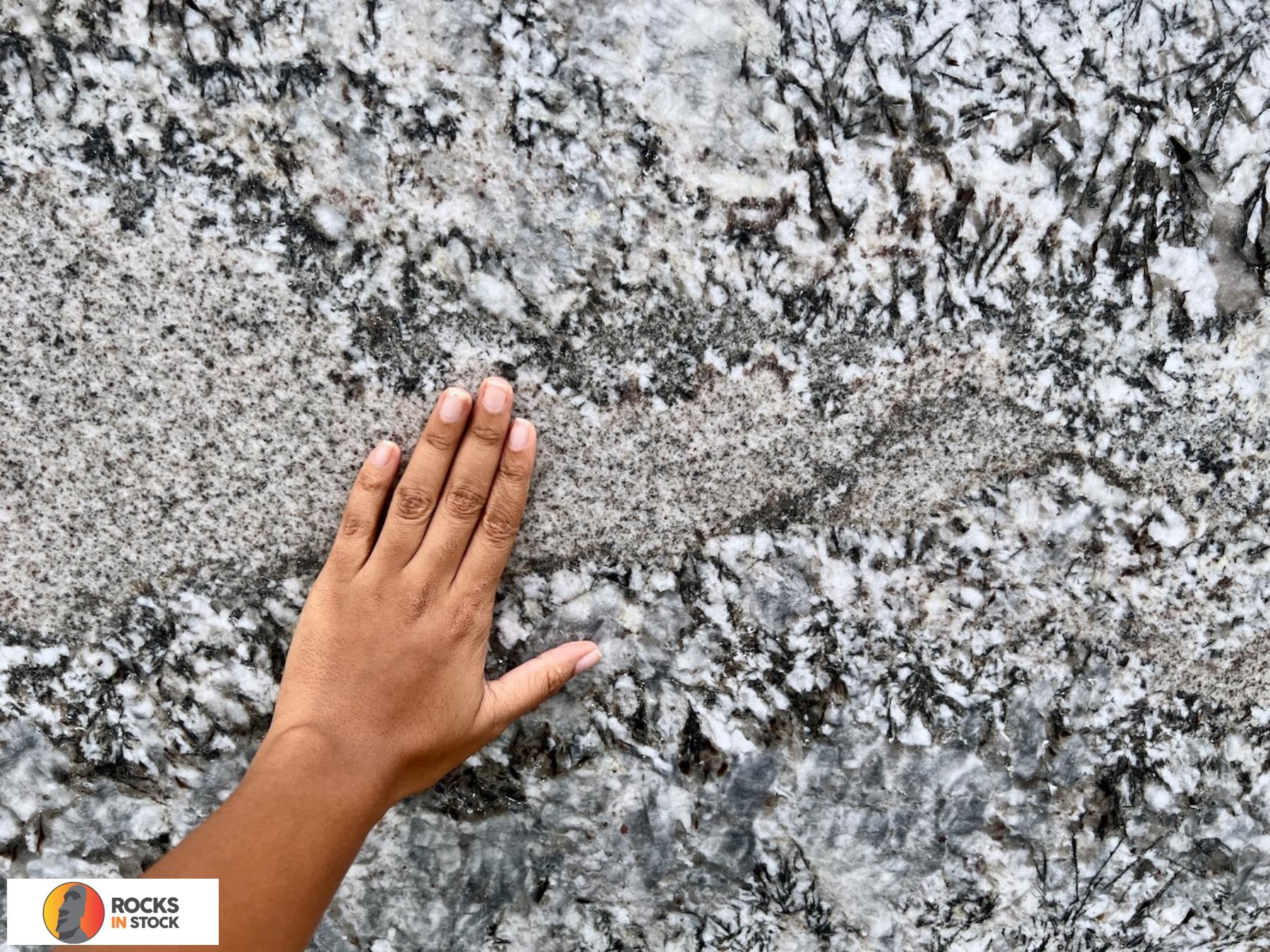 ASH BLUE Granite leather 3cm thick - Slab