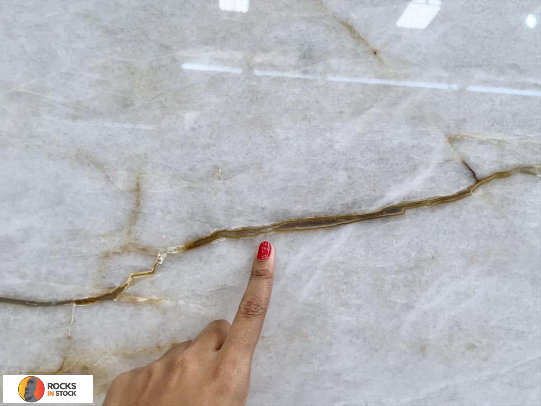 CRISTALLO ELEGANCE Quartzite polished 3cm thick - Slab