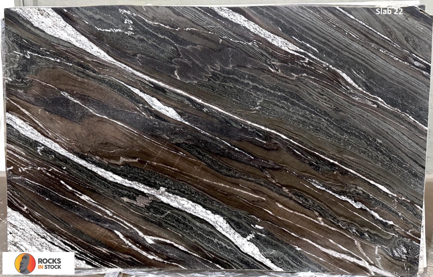 WINTER WOOD Granite leather 2cm thick - Slab