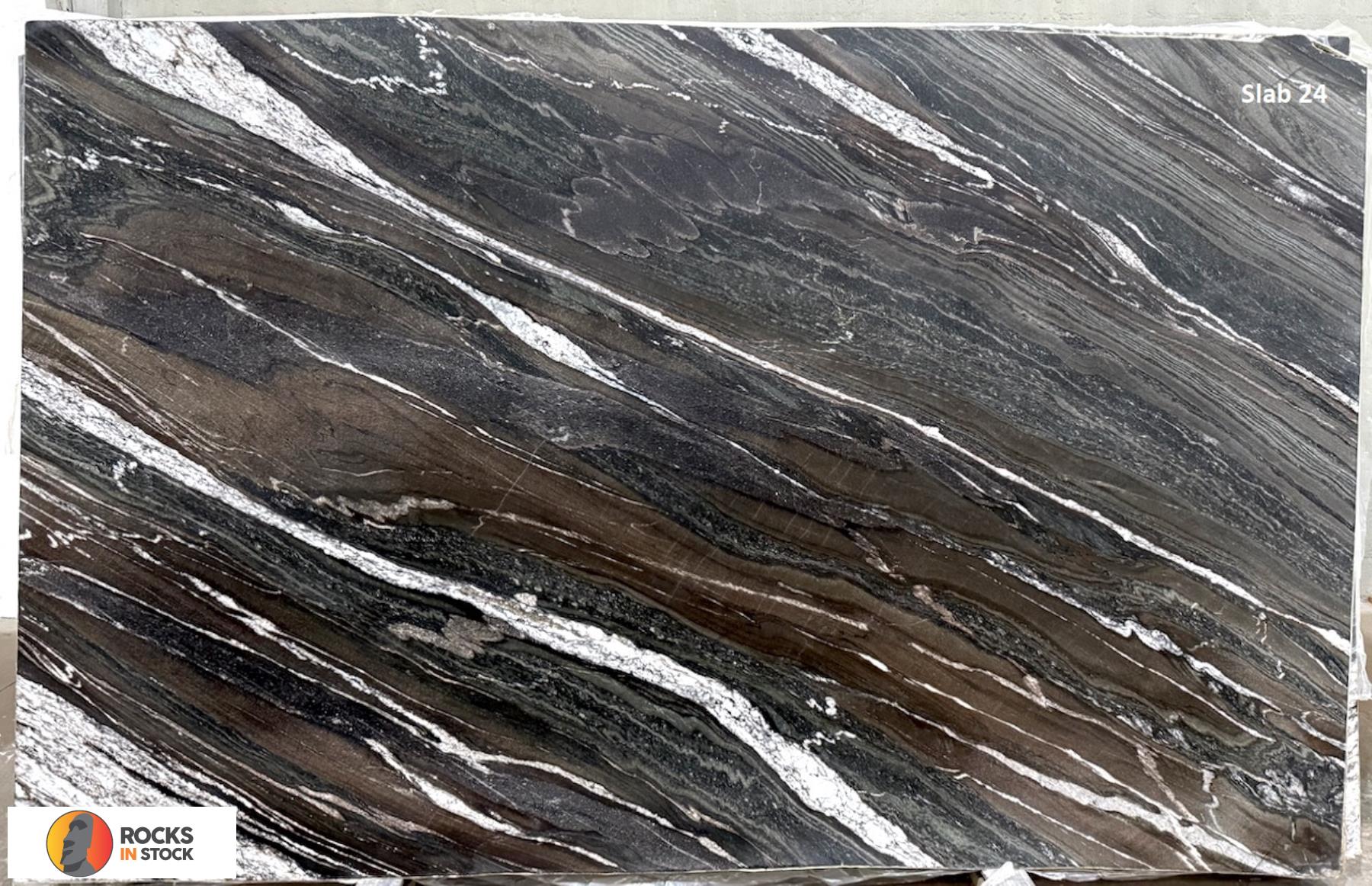 WINTER WOOD Granite leather 2cm thick - Slab
