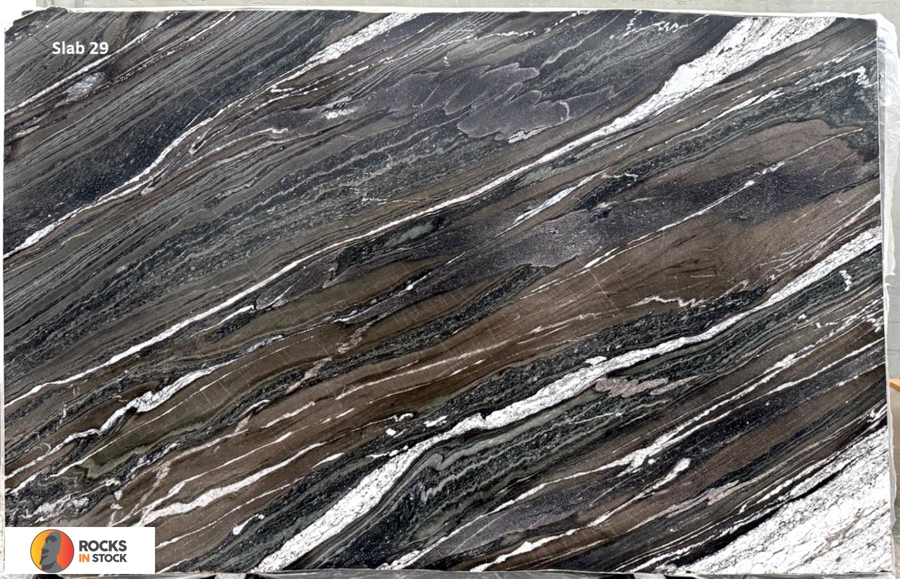 WINTER WOOD Granite leather 2cm thick - Slab