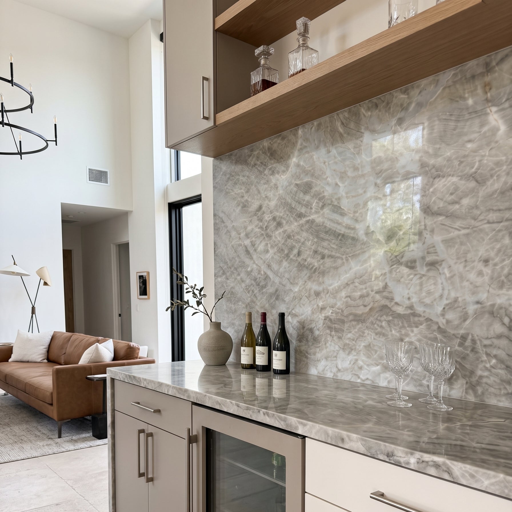 MADRE PEROLA Quartzite brushed 2cm thick - Slab