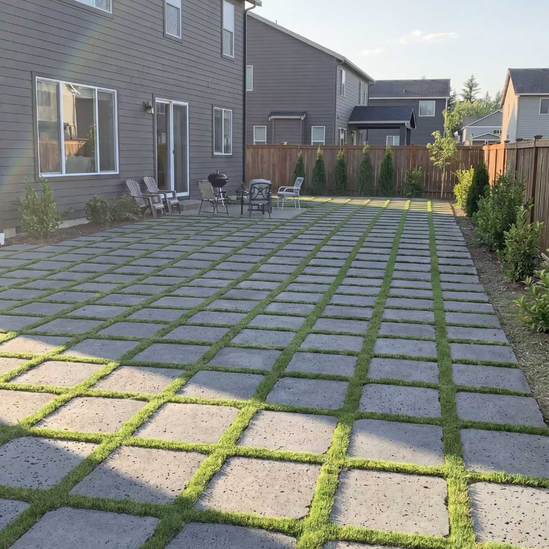 PUKA LAVA GREY - STRAIGHT EDGE, Basalt brushed - 18" x 18" x 1 1/2" Paver (2.25 SF/PC)