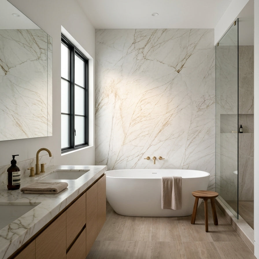 BIANCO AUSTRALE Marble polished 2cm thick - Slab