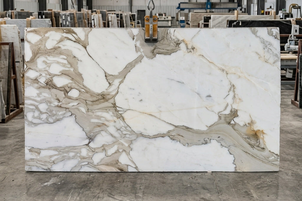 CALACATTA BORGHINI EXTRA Marble polished 2cm thick - Slab