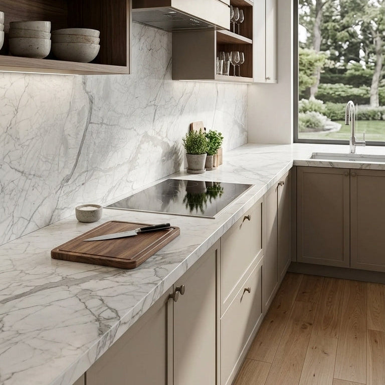 STATUARIETTO Marble polished 2cm thick - Slab