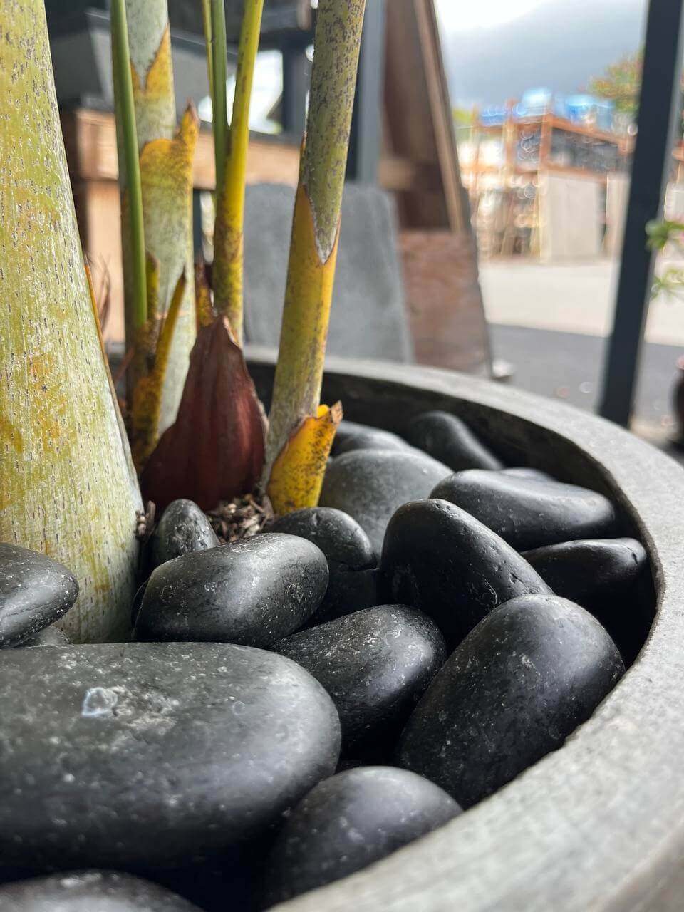Black Sand Natural Tumbled Garden Pebbles Havaiiano - Rocks in Stock