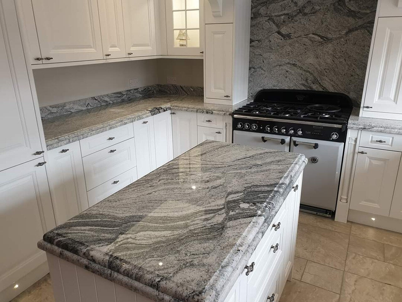 Jazzy Granite polished 2cm thick slab - Rocks in Stock