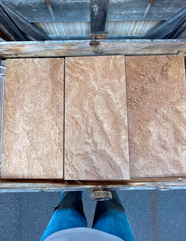 ANDES NOCE Travertine honed/filled - 24" x 12" x 3/8" (2 SF/PC) Tile