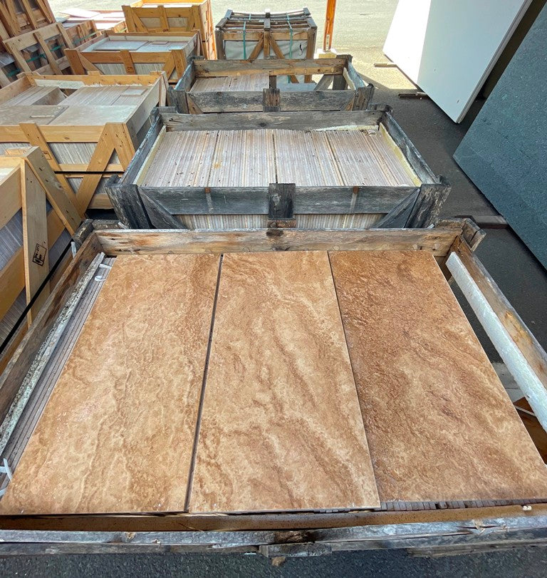 ANDES NOCE Travertine honed/filled - 24" x 12" x 3/8" (2 SF/PC) Tile