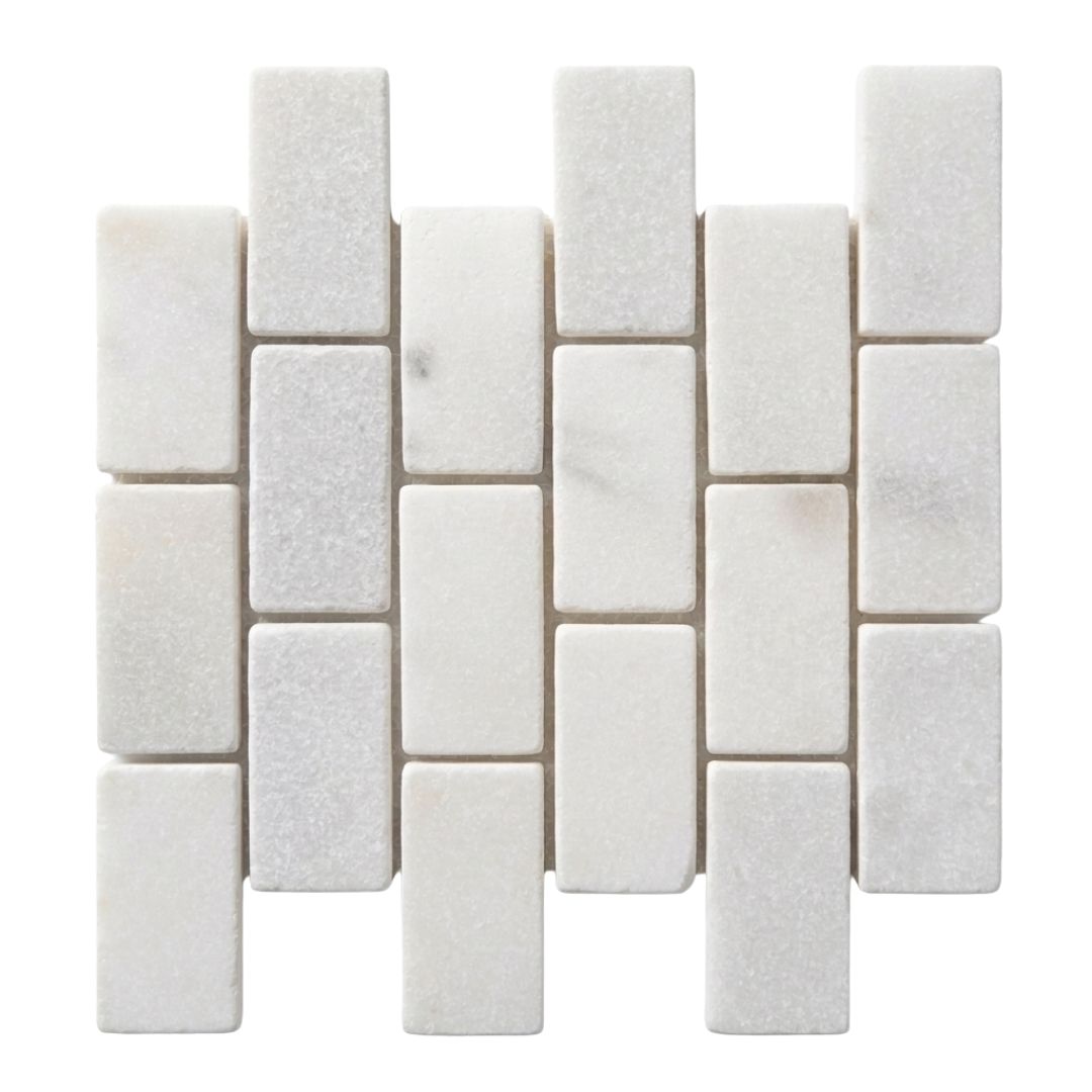 MUGLA WHITE, BRICK 4x2, Mosaic - Mediterranean