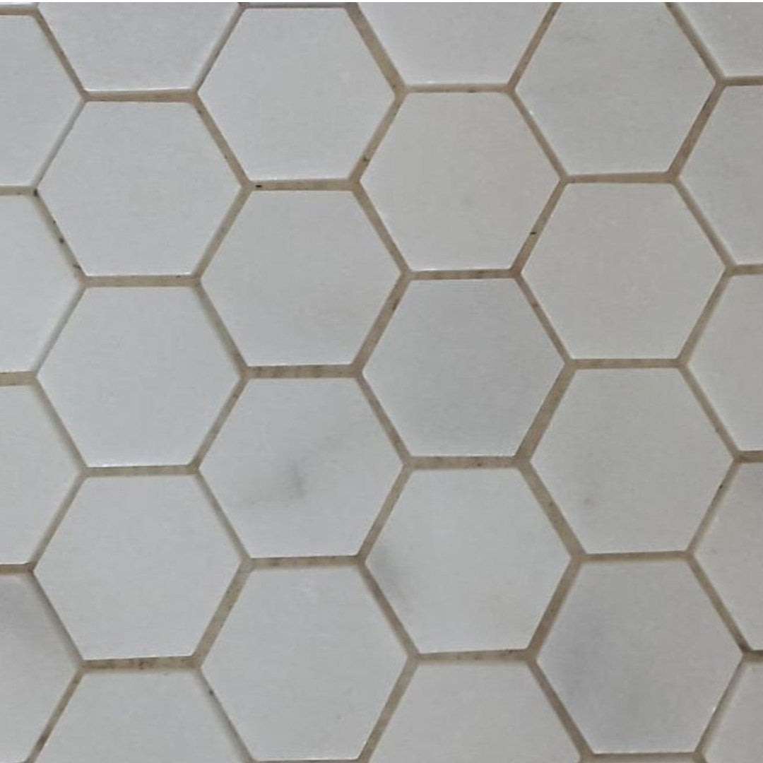 BIANCO WHITE, HEXAGON 12" x 12" - (1 SF/PC) - Havai'iano