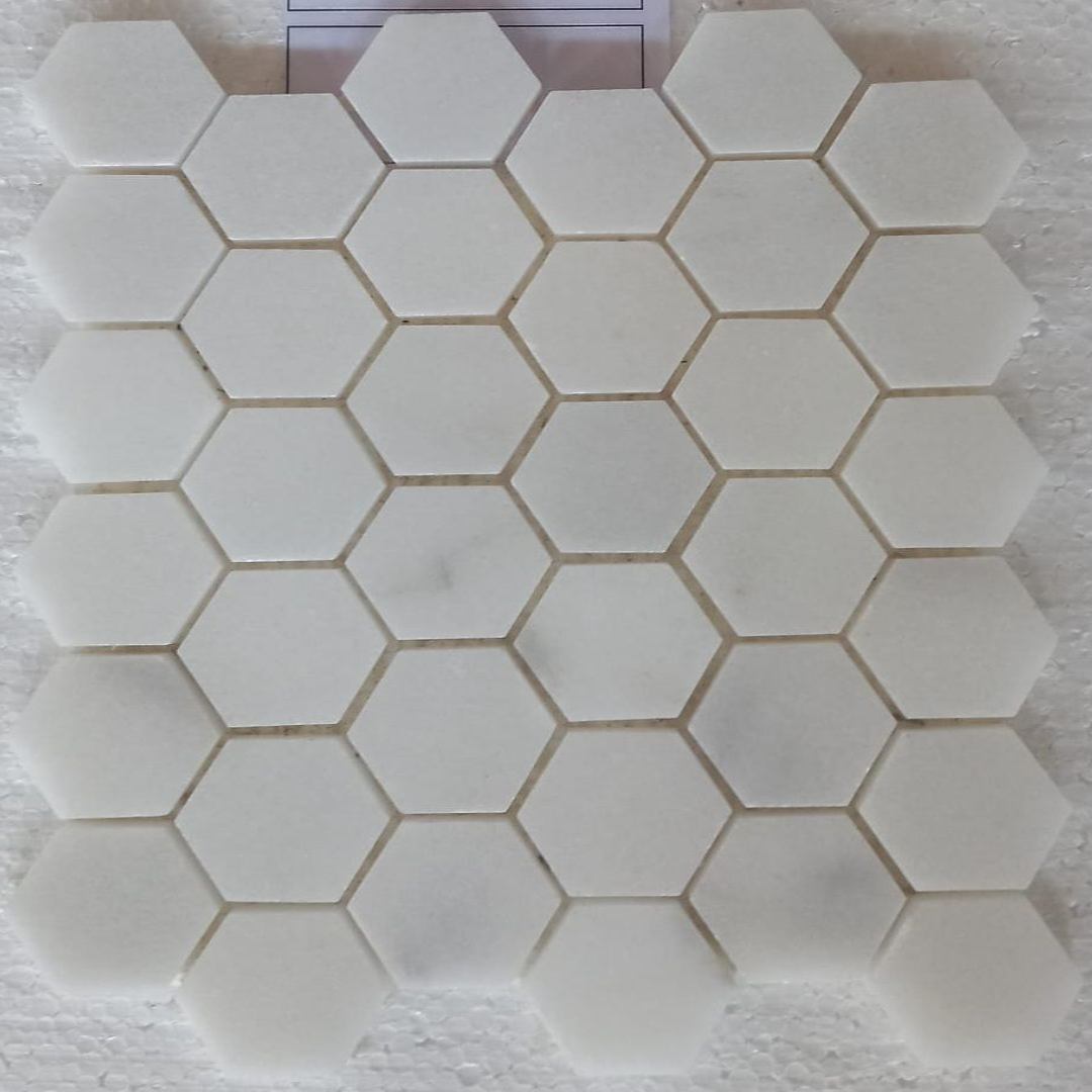 BIANCO WHITE, HEXAGON 12" x 12" - (1 SF/PC) - Havai'iano