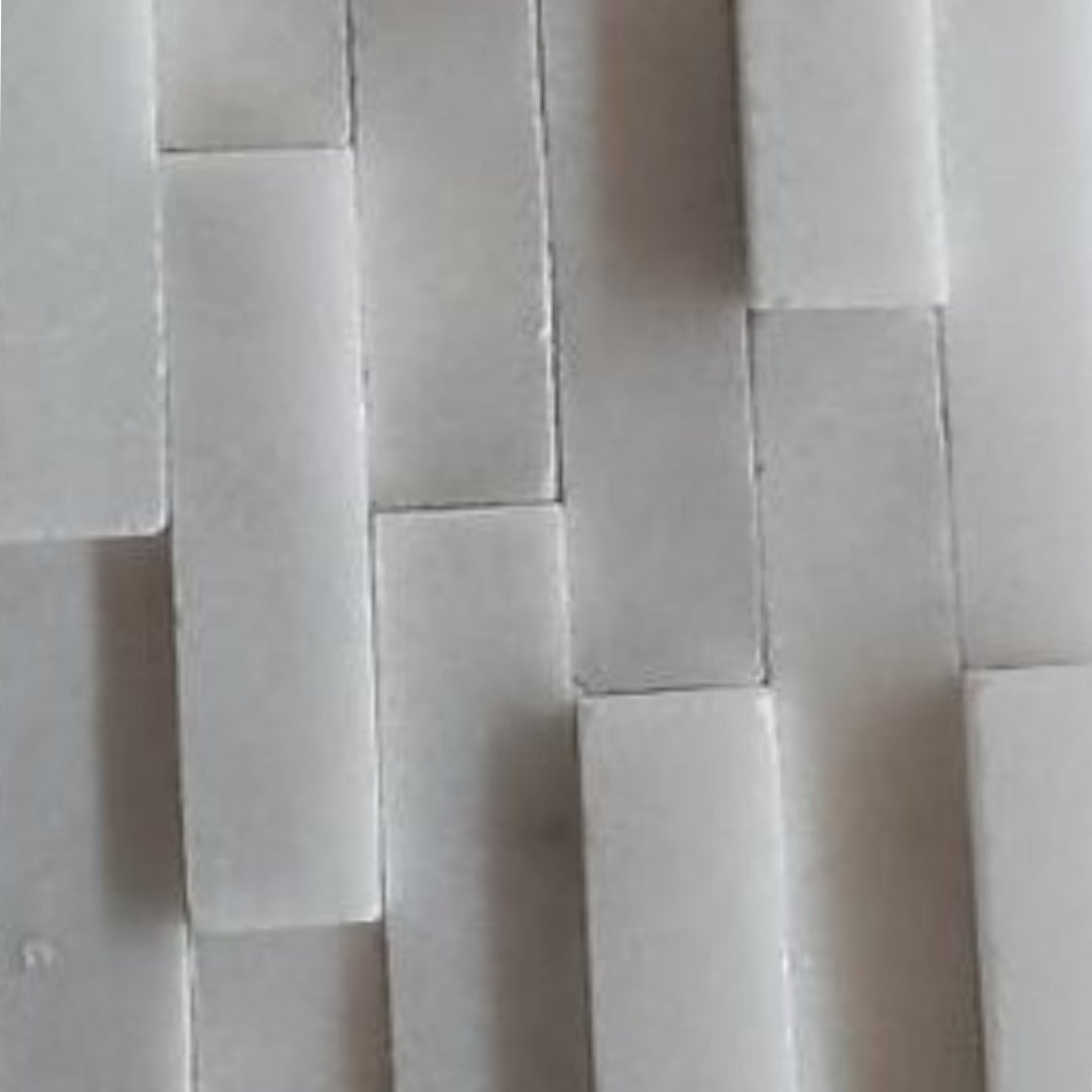 BIANCO WHITE, STACKED 3D 6" x 24" - (1 SF/PC) - Havai'iano