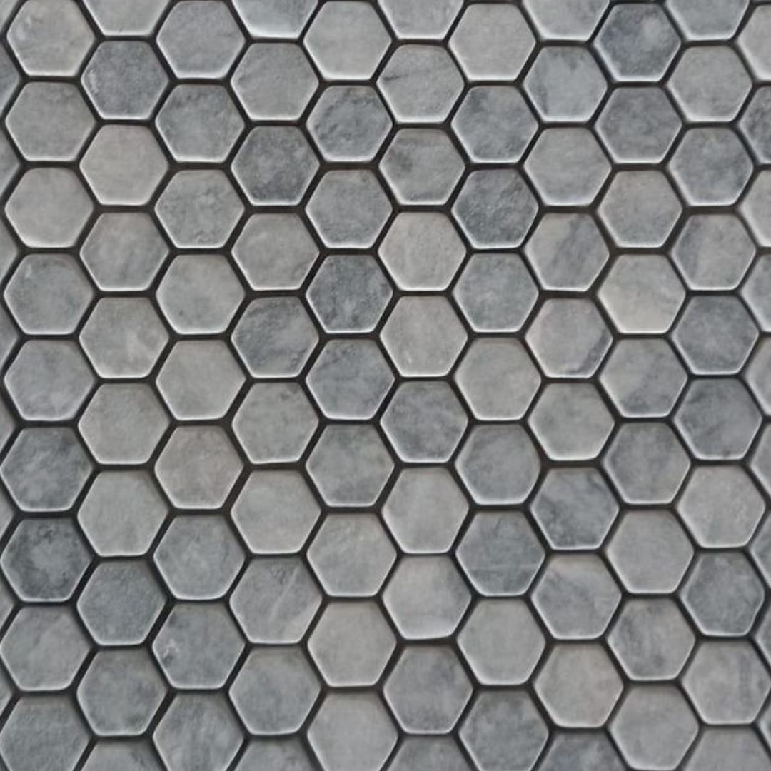 BLUE, HEXAGON MINI 1X1 - 12" x 12" - (1 SF/PC) - Havai'iano