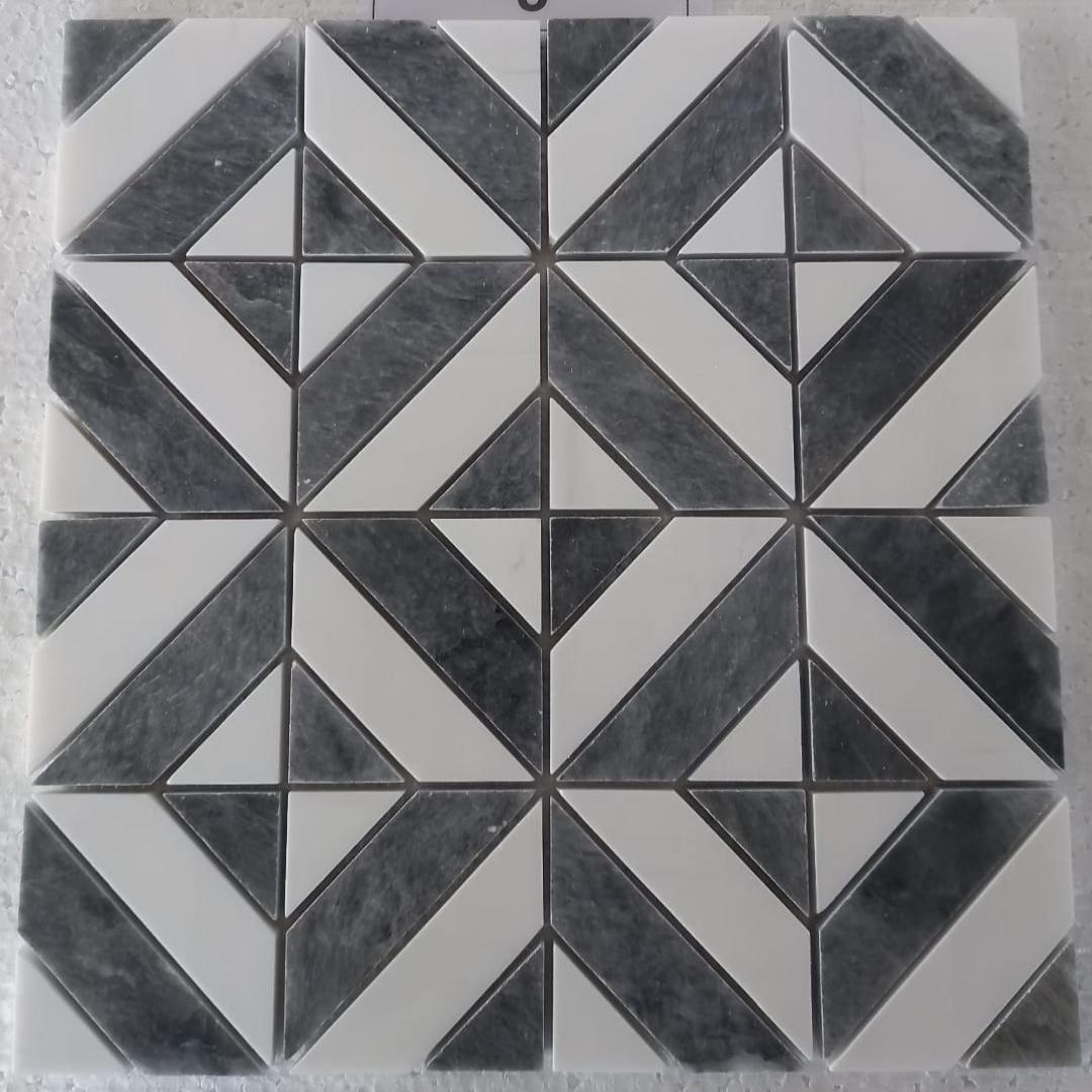 DOLOMITE & BLACK MARBLE, MATRIX 12" x 12" - (1 SF/PC) - Havai'iano