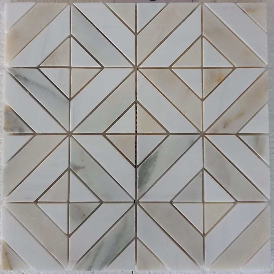 DOLOMITE & ICEBERG RUSTICO, MATRIX 12" x 12" - (1 SF/PC) - Havai'iano