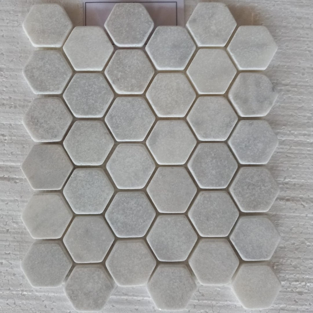 BIANCO WHITE, HEXAGON 2X2- Havai'iano