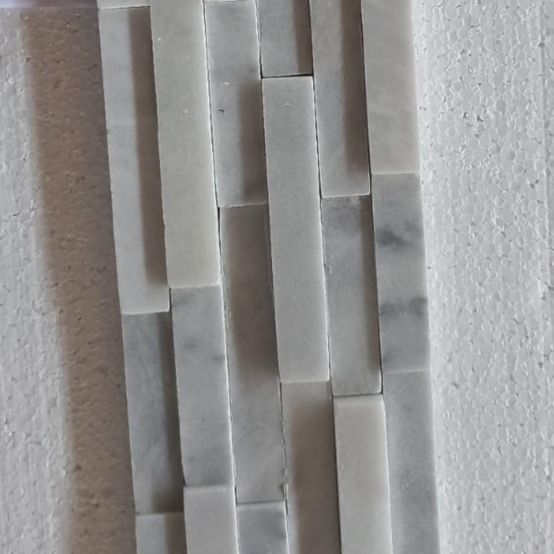 BIANCO GREY, STACKED 3D 6" x 24" - (1 SF/PC) - Havai'iano