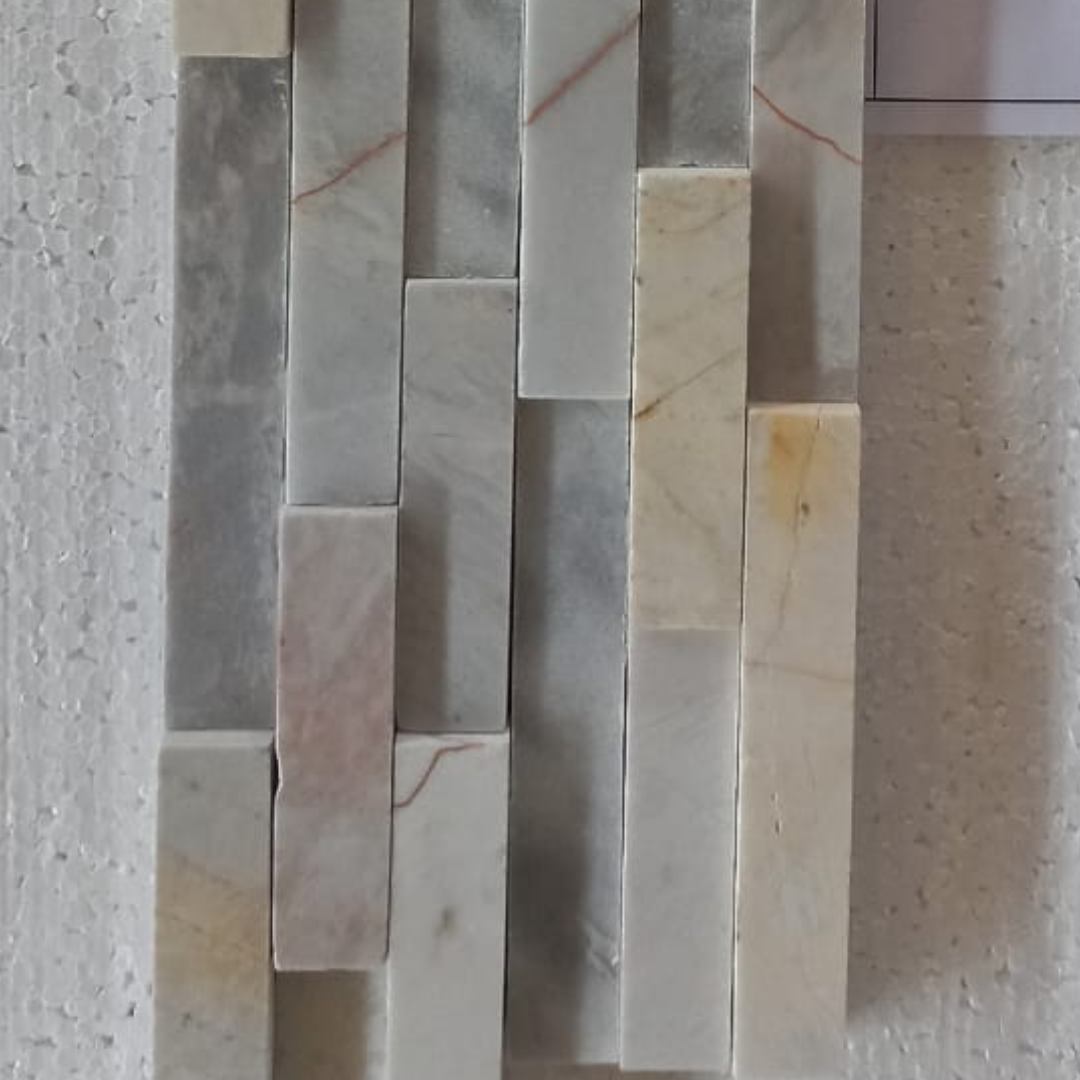 BIANCO VENUS, STACKED 3D 6" x 24" - (1 SF/PC) - Havai'iano