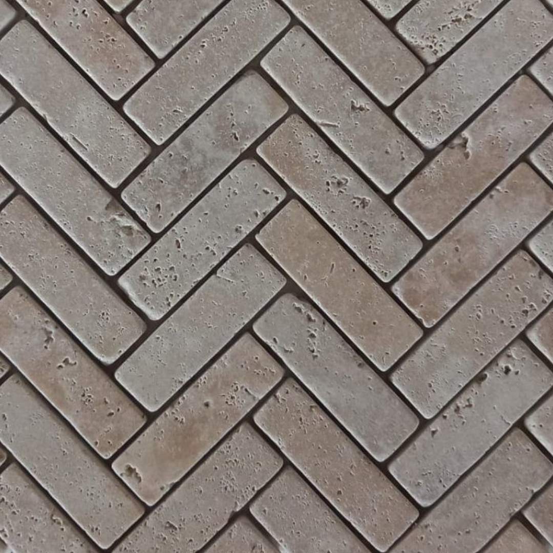 HERRINGBONE BEIGE, FISHBONE 1X2 - 12" x 12" - (1 SF/PC) - Havai'iano