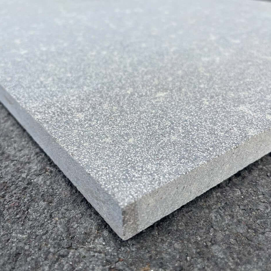 Camomila Straight Edge Basalt brushed 48x24 tile - Rocks in Stock