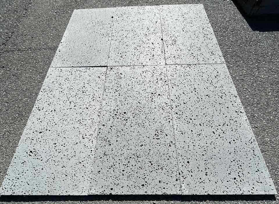 PUKA LAVA GREY - STRAIGHT EDGE, Basalt brushed - 24" x 12" x 1/2" (2 SF/PC) Tile