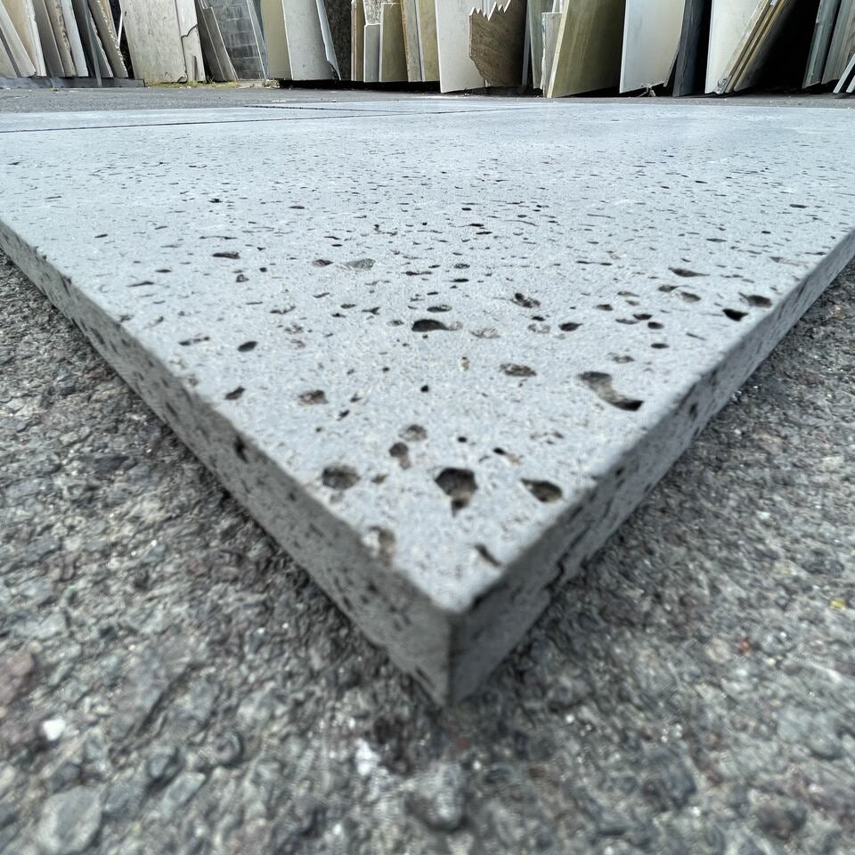 PUKA LAVA GREY - STRAIGHT EDGE, Basalt brushed - 24" x 24" x 3/4" Tile - Rocks in Stock