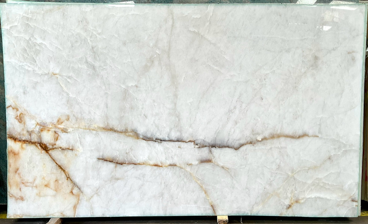 CRISTALLO GOLD Quartzite polished 2cm thick - Slab