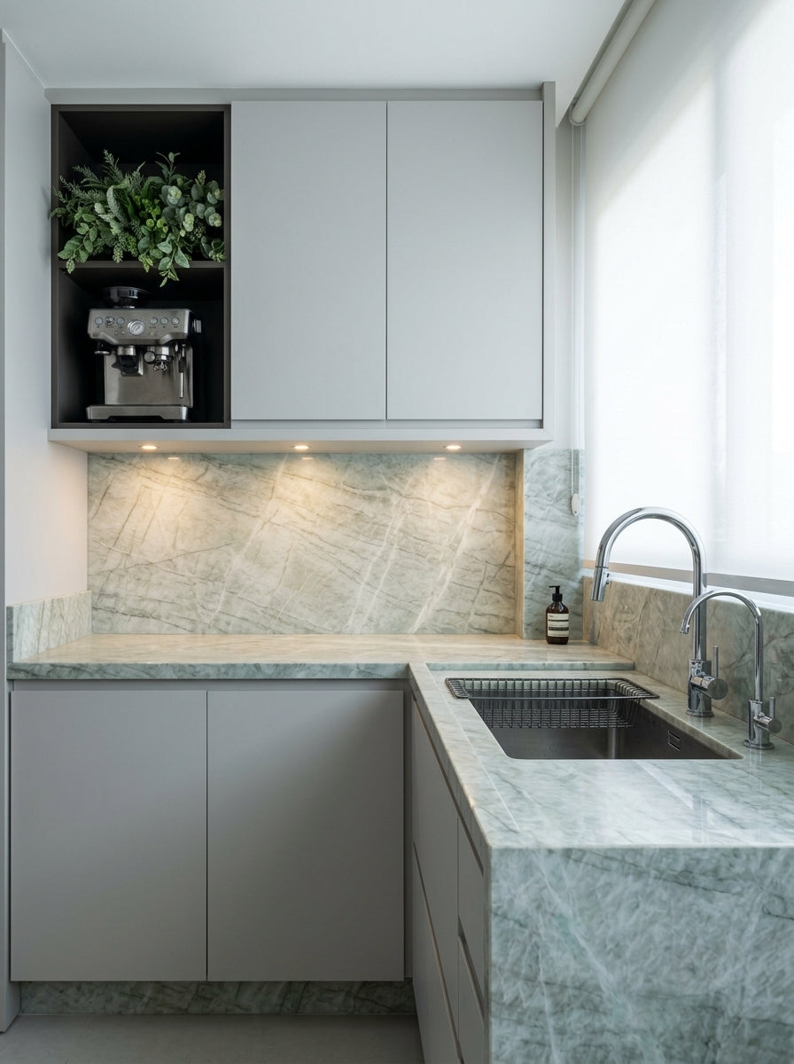 MADRE PEROLA Quartzite polished 2cm thick - Slab