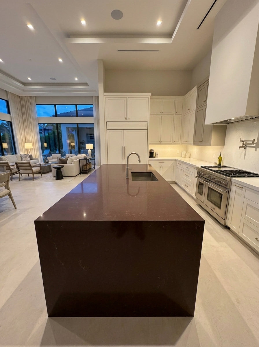 MARROM ABSOLUTO Quartzite polished 2cm thick - Slab