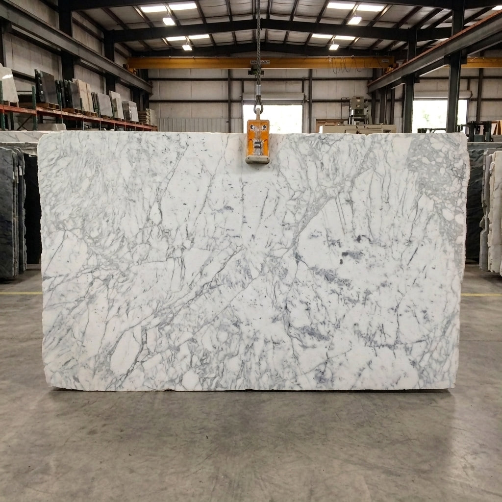 STATUARIO Marble polished 2cm thick (2147) - Slab