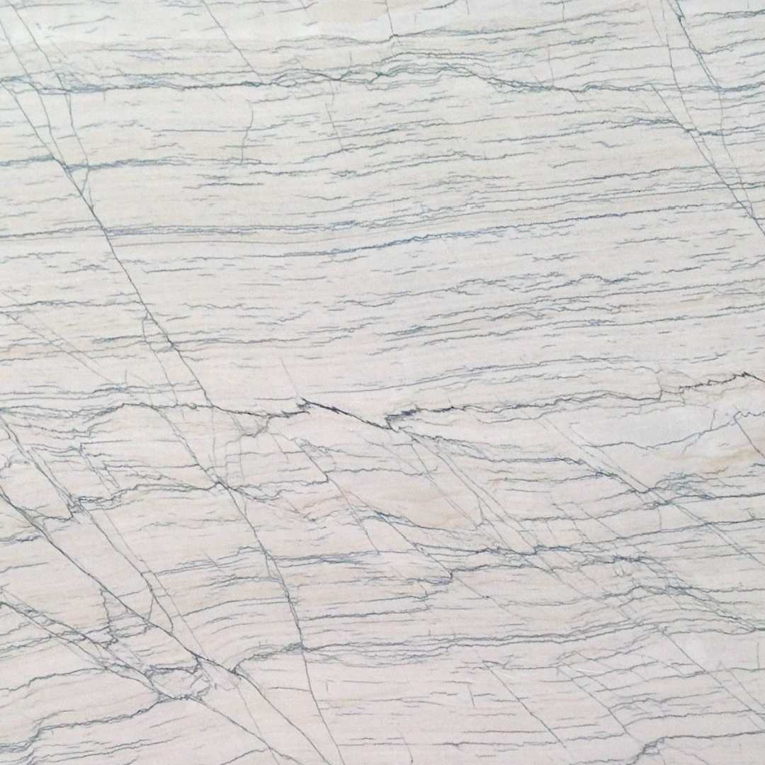 WHITE MACAUBUS Quartzite polished 2cm thick - Slab