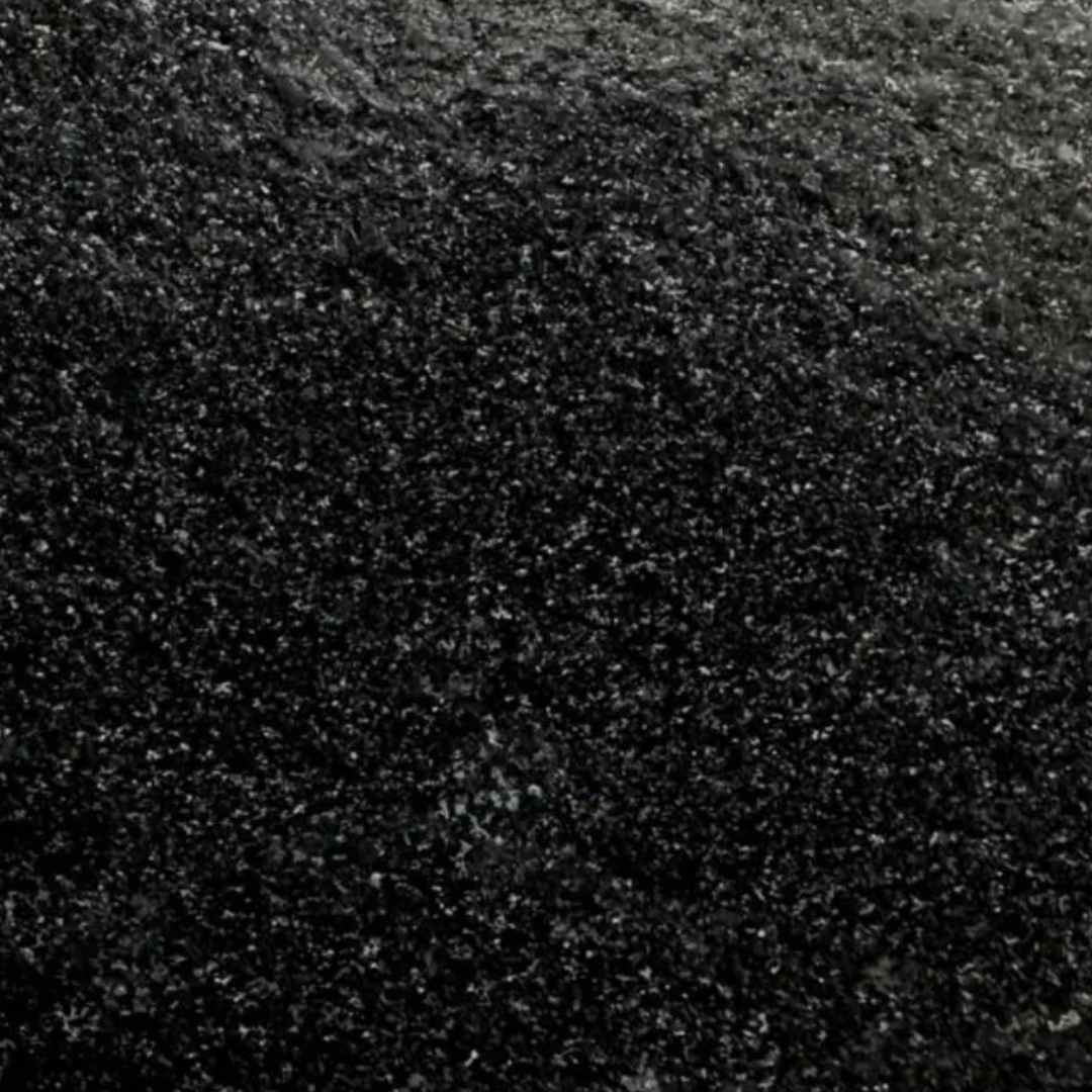 BLACK MIST Granite leather 3cm thick - Slab