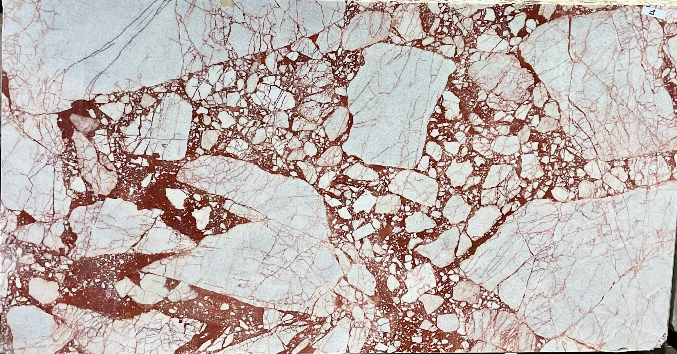 BRECCIA VIOLA Marble polished 2cm thick - Slab
