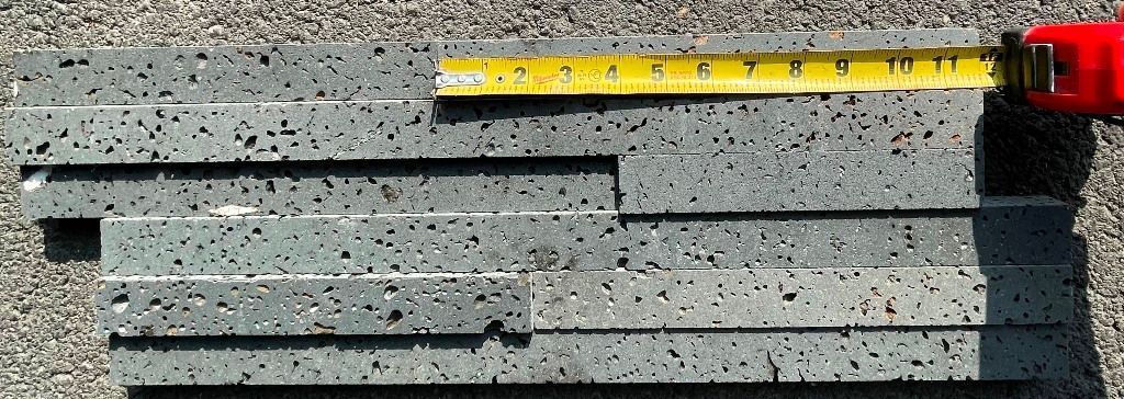 PUKA LAVA GREY Basalt honed ledger 24" x 8" x 3/4-1 1/4" (1.33 SF/PC)