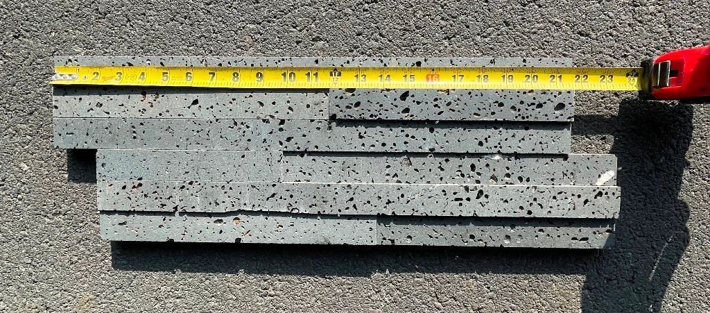 PUKA LAVA GREY Basalt honed ledger 24" x 8" x 3/4-1 1/4" (1.33 SF/PC)