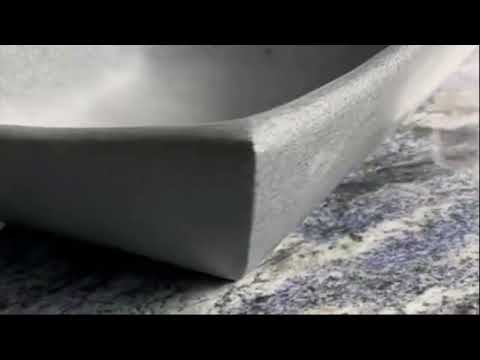 Dark Grey Square Granite honed interior & exterior Sink - Rocks in Stock