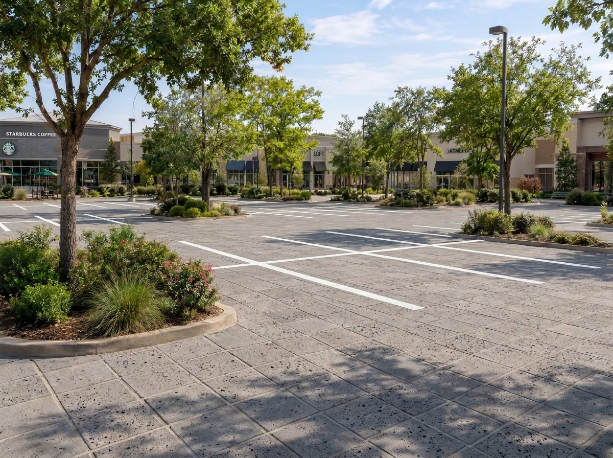 PUKA LAVA GREY - NATURAL STRAIGHT EDGE, Basalt BRUSHED - 18" x 18" x 1 1/2" Paver (2.25 SF/PC)