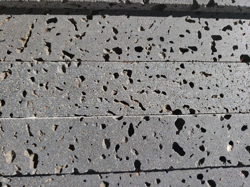 PUKA LAVA GREY Basalt honed ledger 24" x 8" x 3/4-1 1/4" (1.33 SF/PC)